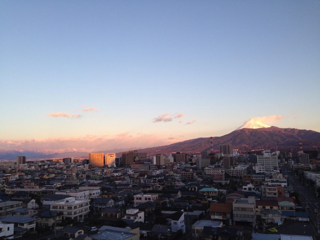 2015年元旦の富士山